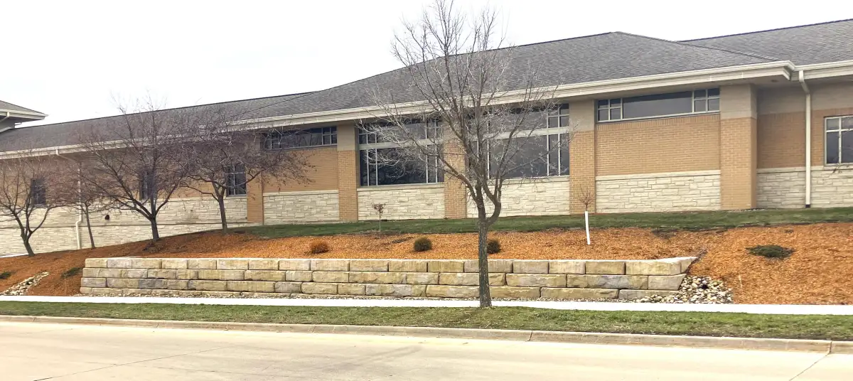 Landscaping project detail near Delhi Iowa